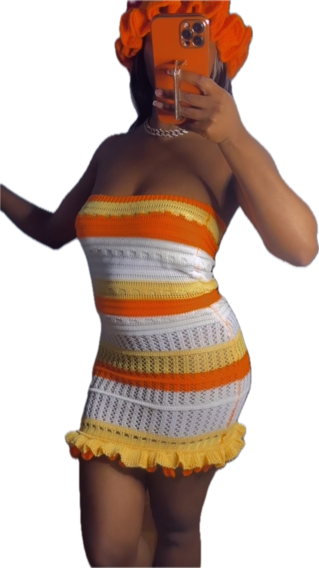 ZURI CROCHET MINI DRESS