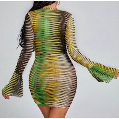 Vezzo Print Dress